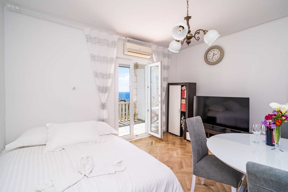 Apartment (One Bedroom Apartment with balcony an) | Living room | TV