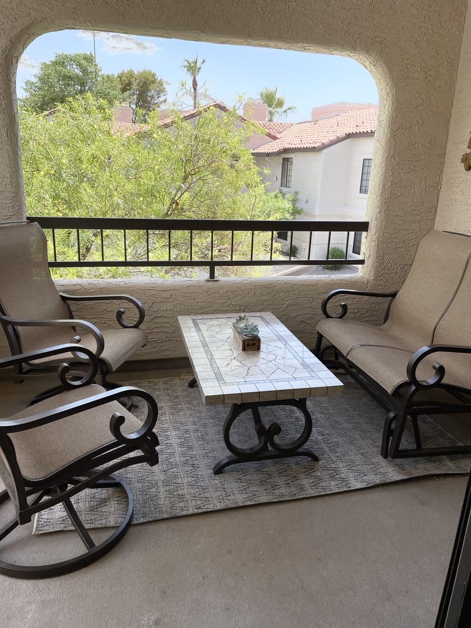 Enjoy the relaxing balcony. A favorite of every guest so far !