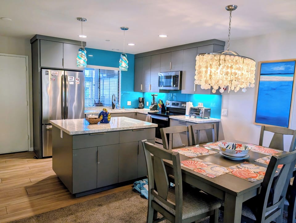 kitchen and dining