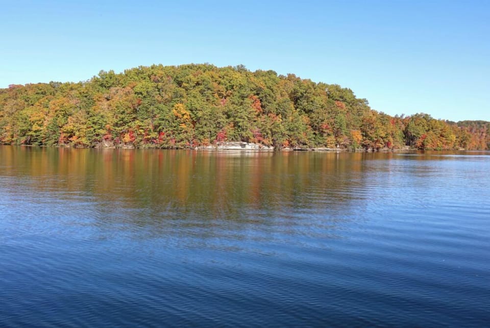 the lake's "jump rock"