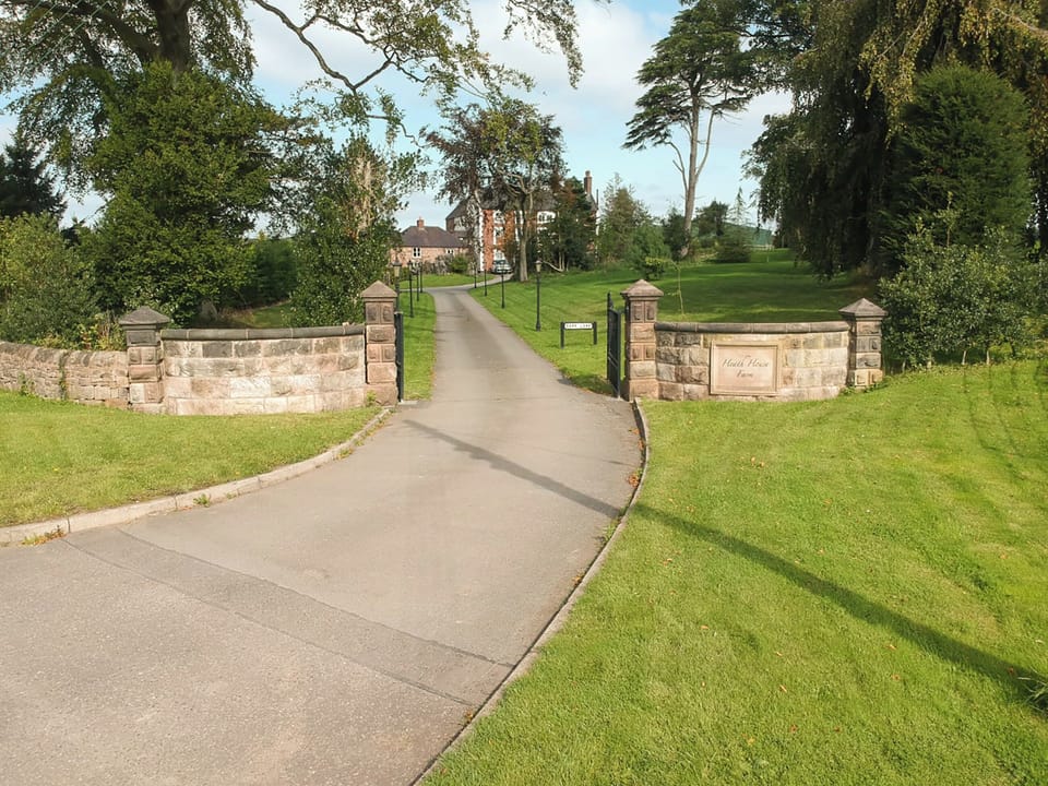 Main entrance to the grounds | Heath View, Cheddleton, near Leek