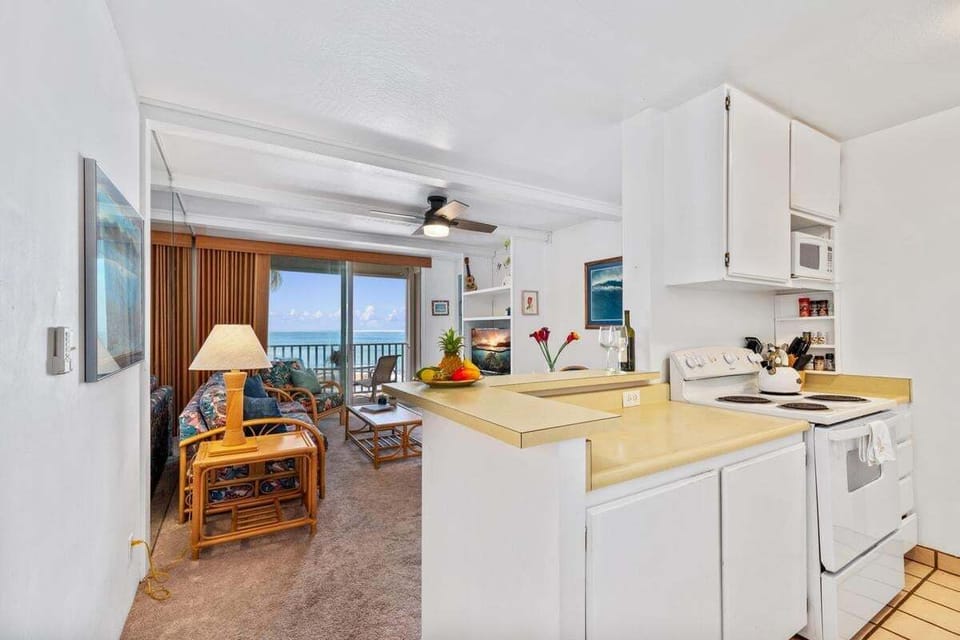 Light, tropical décor throughout the condo with comfortable furnishings and attention to detail.