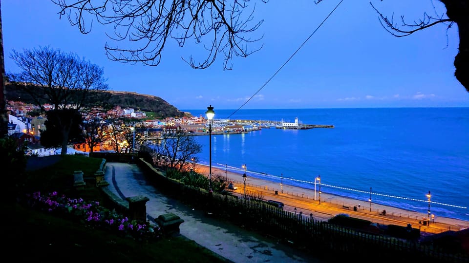 Scarborough's South Bay at night