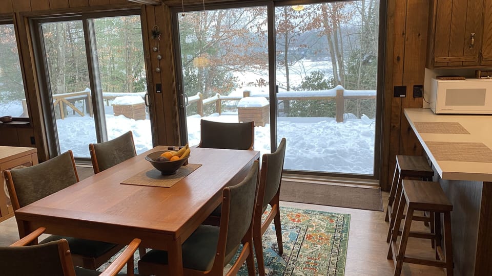 Dining area and mini breakfast bar
