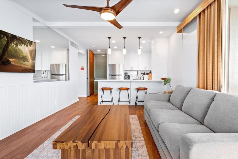 Fresh, modern island style with attention to detail throughout the condo, creating a relaxing and elegant ambiance.
