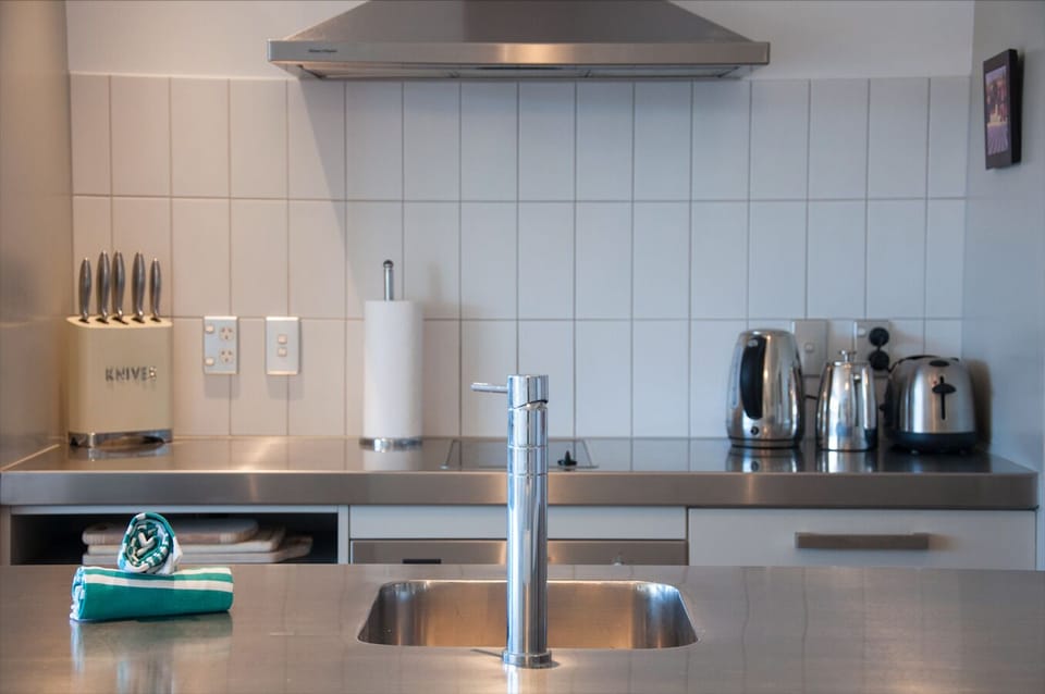 Deluxe Apartment | Private kitchen | Full-size fridge, microwave, oven, stovetop