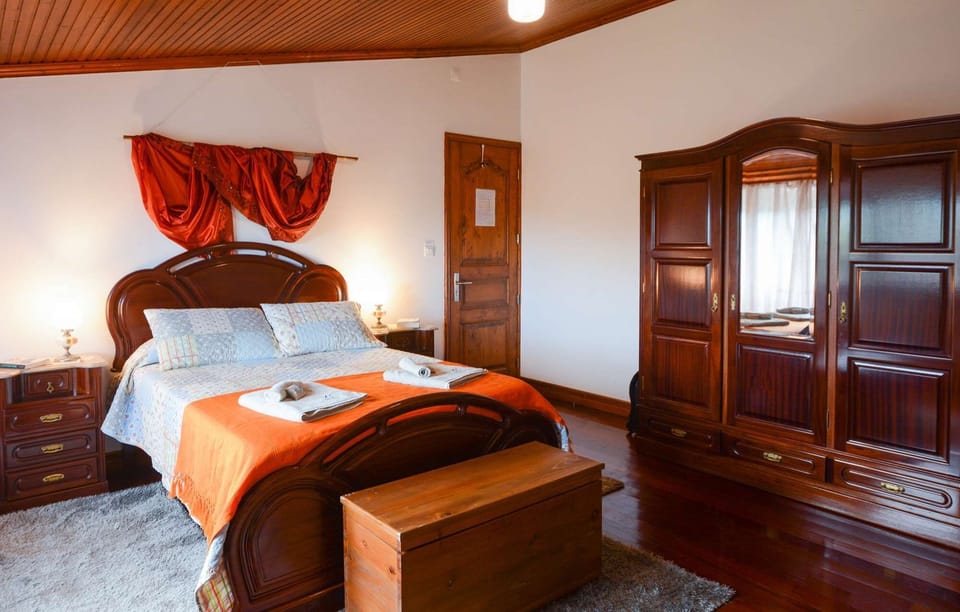 Classic furniture in a sunny suite.