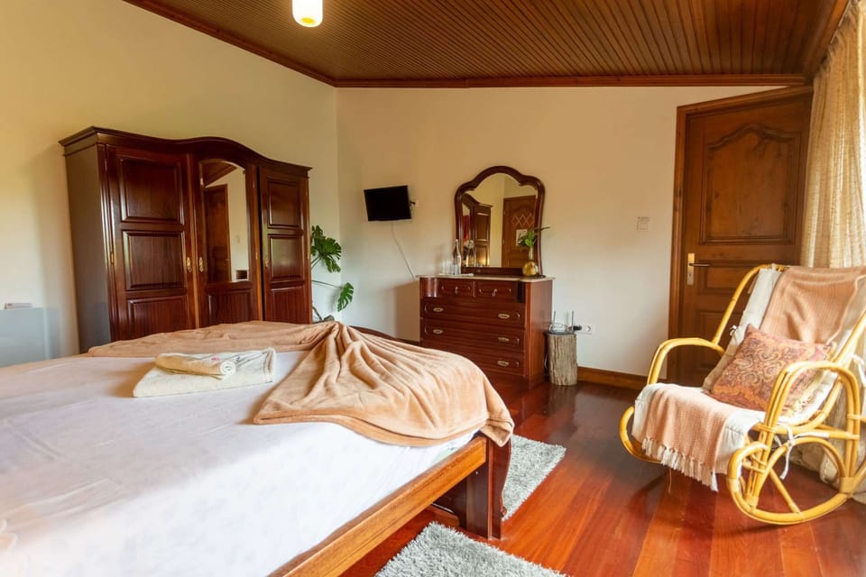 Classic furniture in a sunny suite.