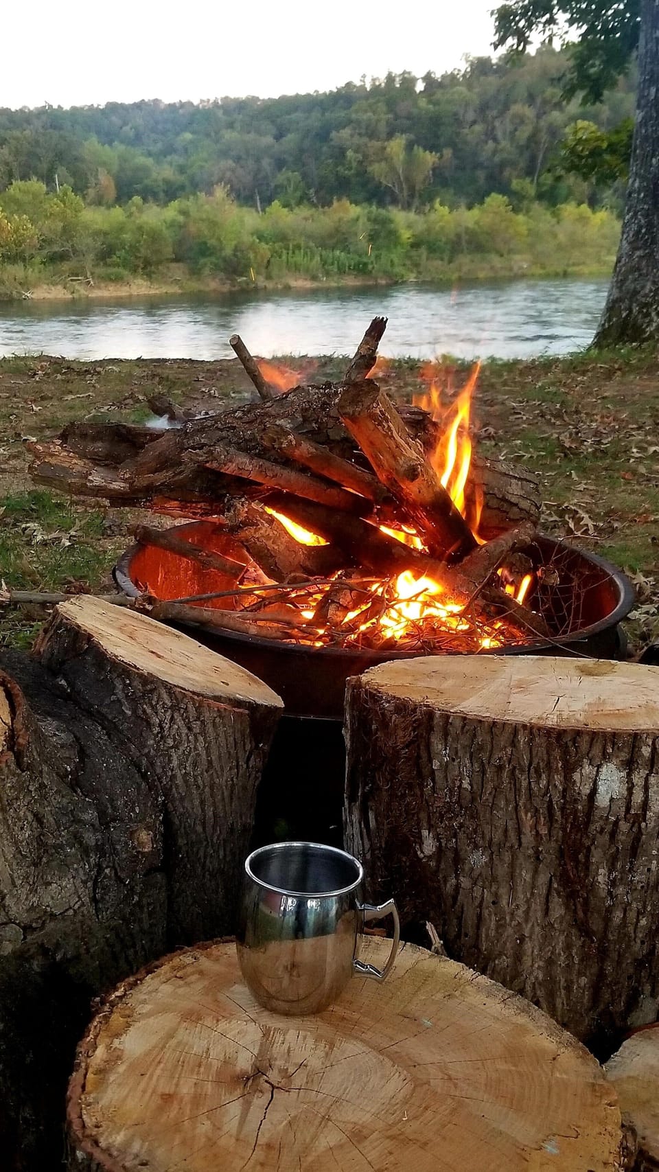 The Rainbow 2 bdrm Firepit view