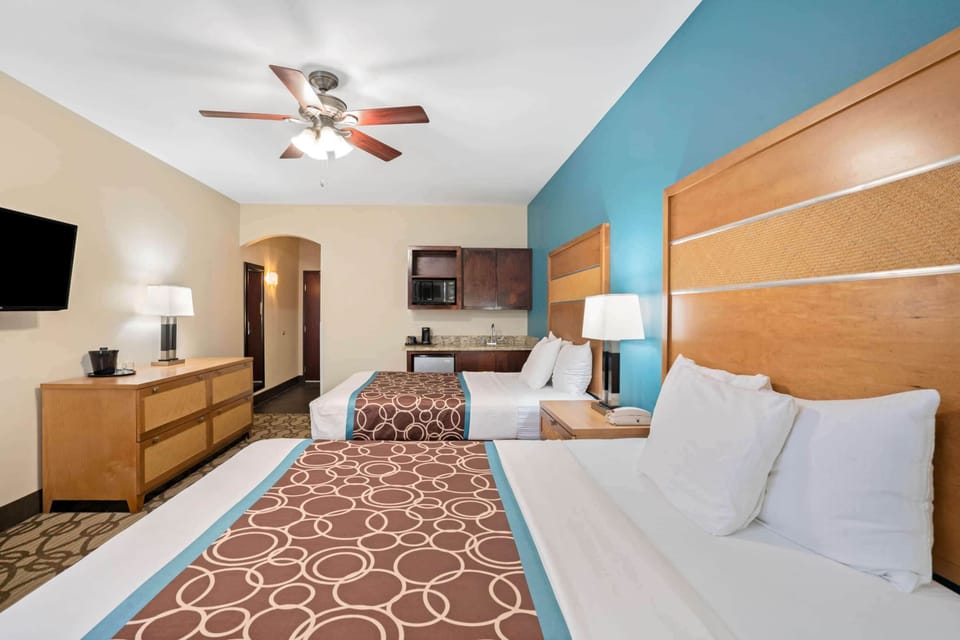 Room, 2 Queen Beds, Non Smoking | Desk, iron/ironing board, free cribs/infant beds, free WiFi