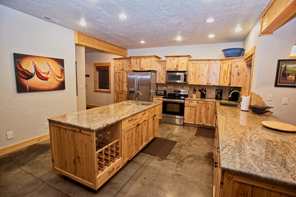 Well equipped kitchen.
