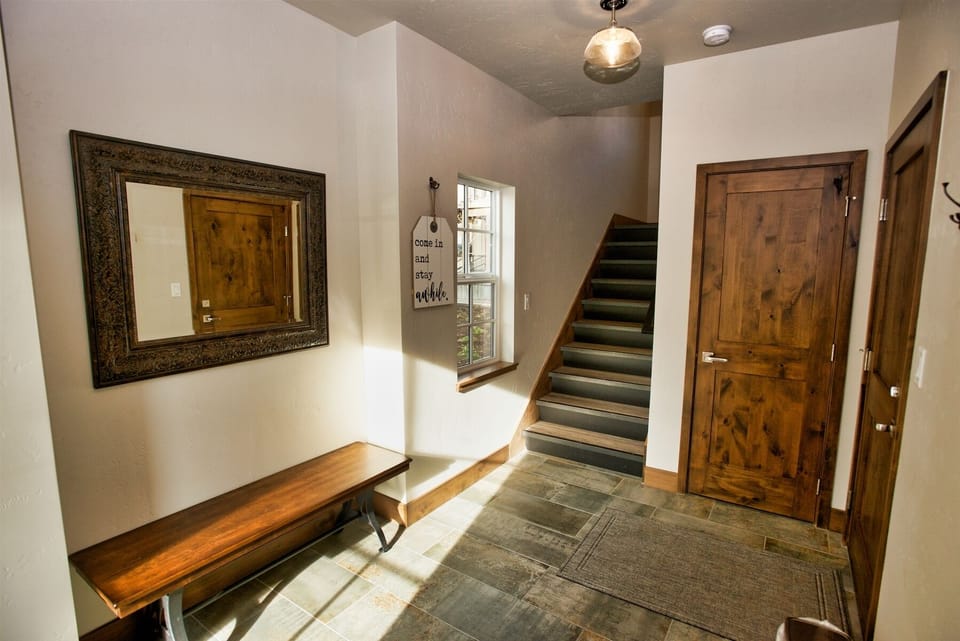 Welcoming Foyer on garage level.