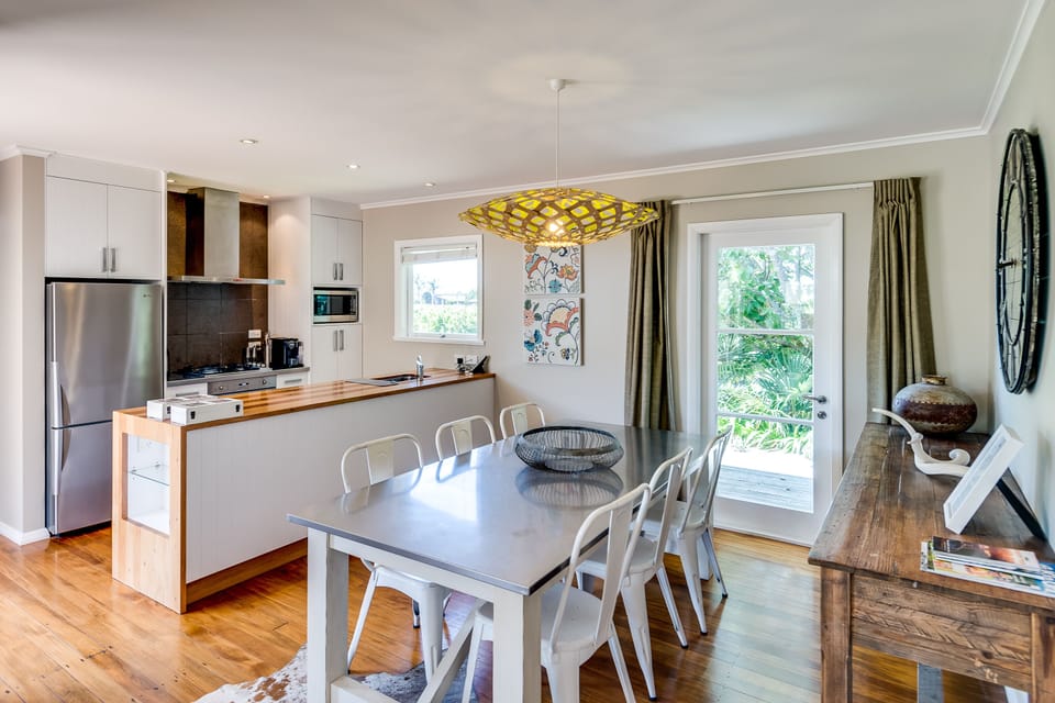 Three Bedroom House | Private kitchen | Coffee/tea maker, full-size fridge, microwave, oven