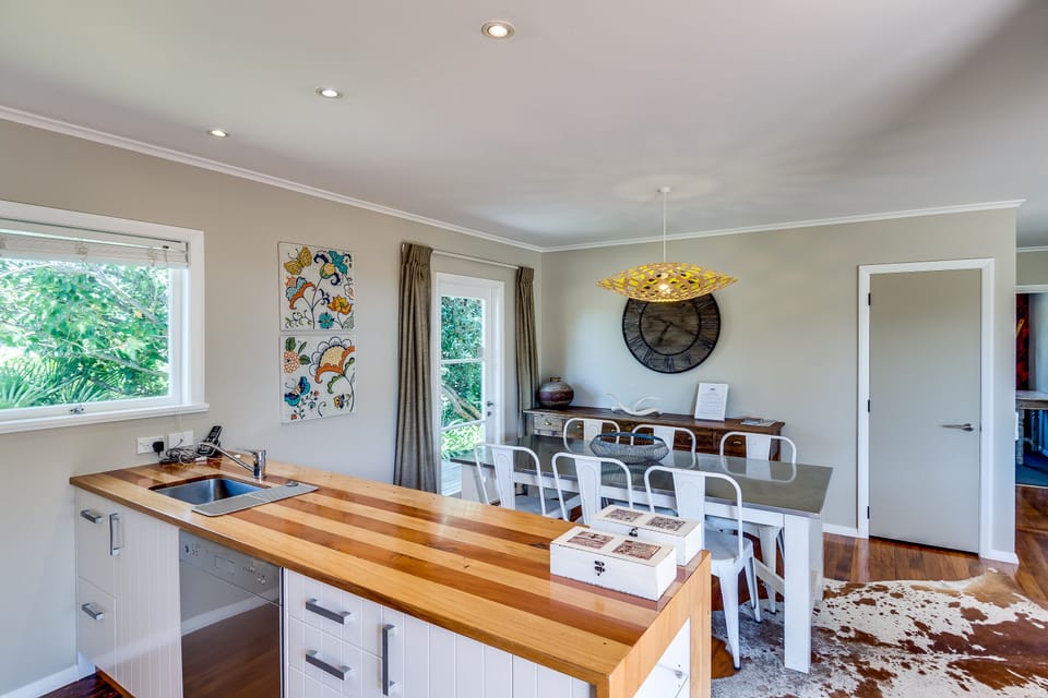 Three Bedroom House | Private kitchen | Coffee/tea maker, full-size fridge, microwave, oven