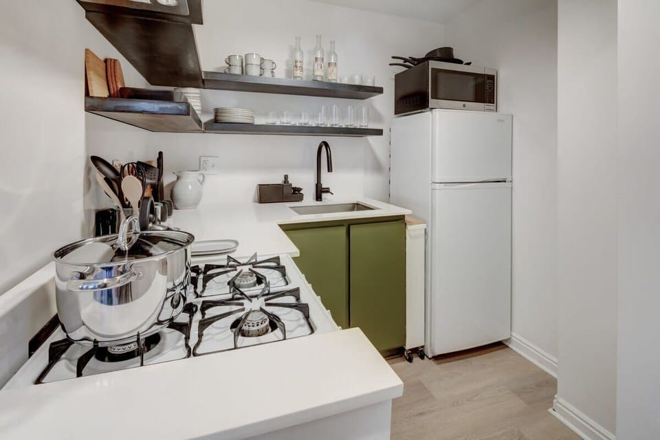 Kitchen - stocked with everything you need for meals at home