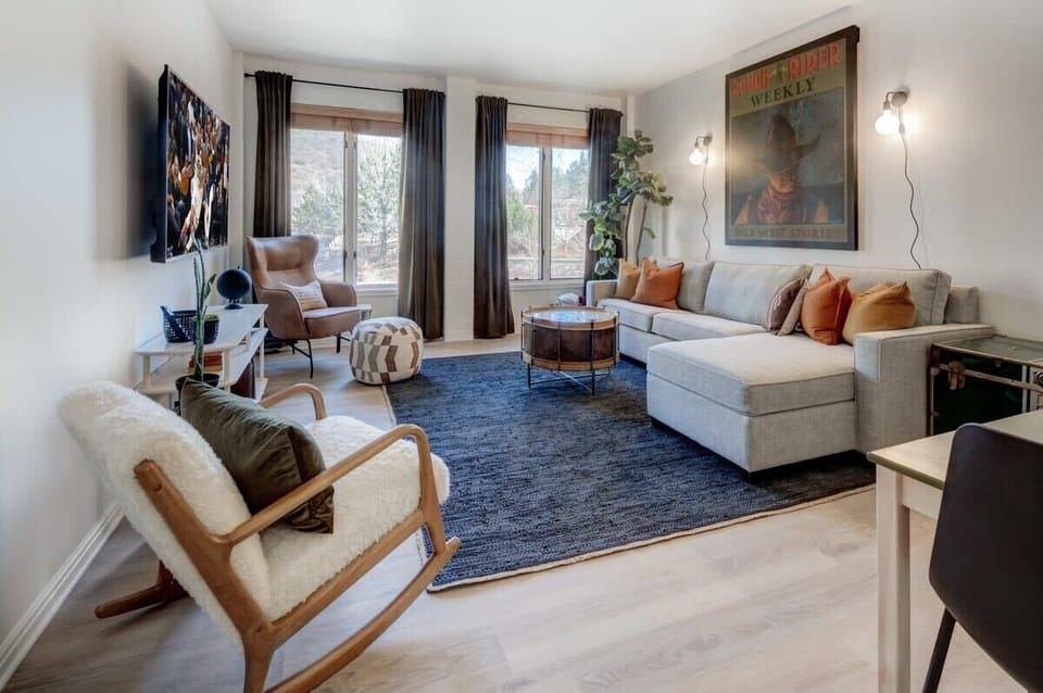 Pullout queen sofa in living room