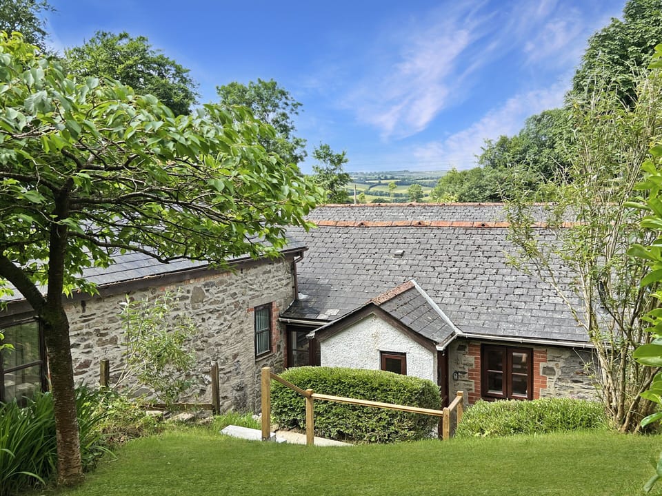 View from the private garden at Byre Cottage