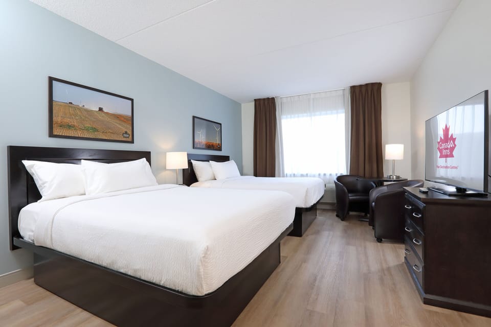 Deluxe Room, 2 Queen Beds | Premium bedding, desk, blackout drapes, soundproofing
