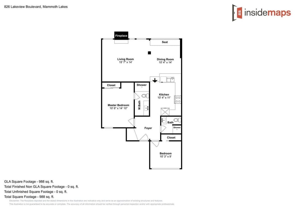 Condo, 2 Bedrooms | Floor plan