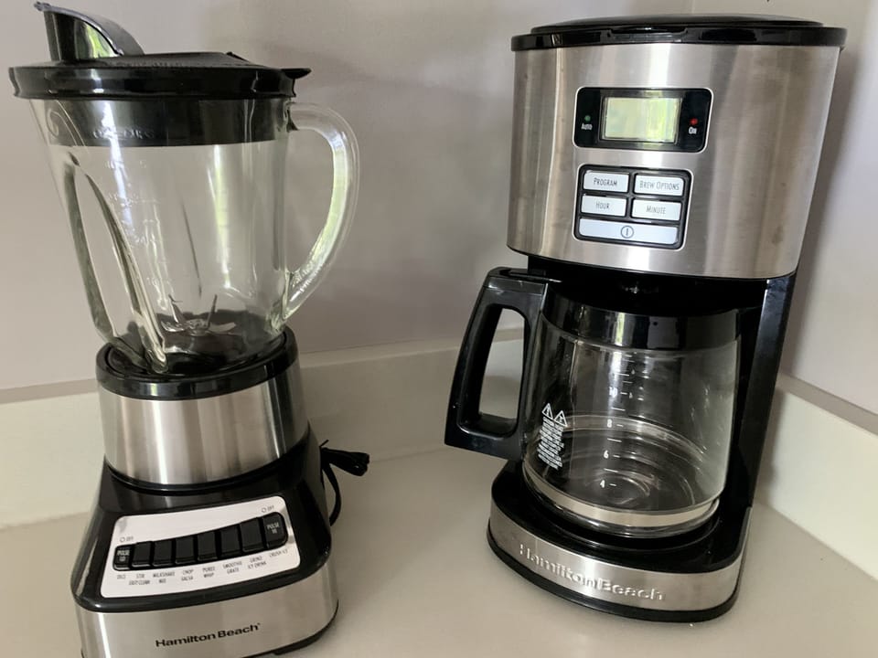 Coffee maker and Blender