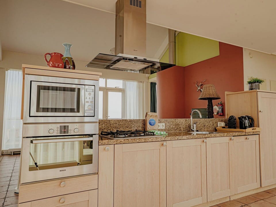 Kitchen, Kitchen Appliance, Countertop, Cabinetry, Interior Design, Wood, Furniture, Flooring, Major Appliance, Floor