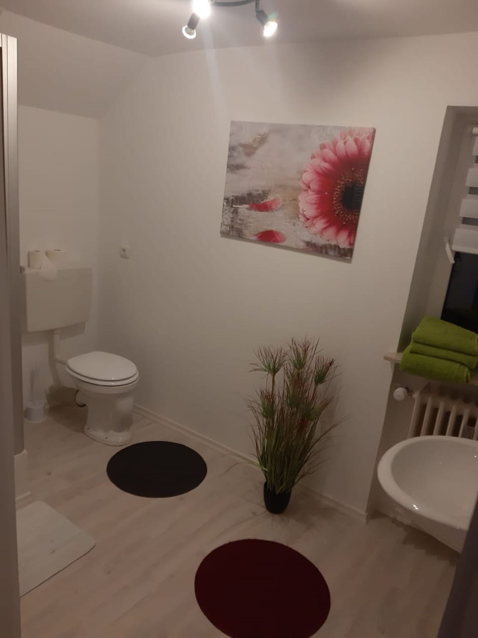 Apartment | Bathroom | Shower, hair dryer, towels