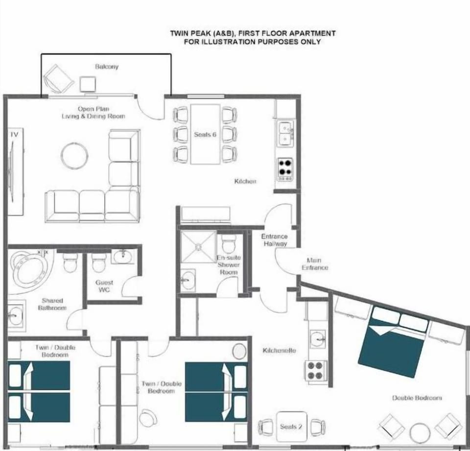 Deluxe Apartment | Floor plan