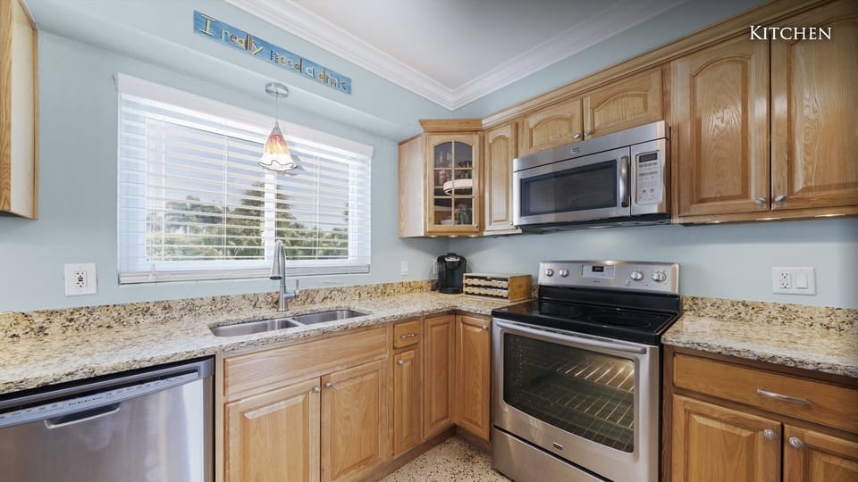 Fully stocked kitchen