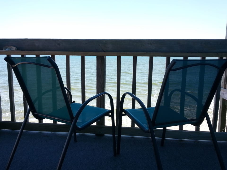 Relaxing on the balcony