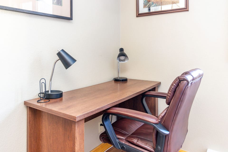 Workdesk in the Bedroom.