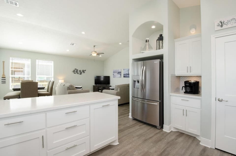 Fully equipped kitchen with everything needed for home-cooked meals.