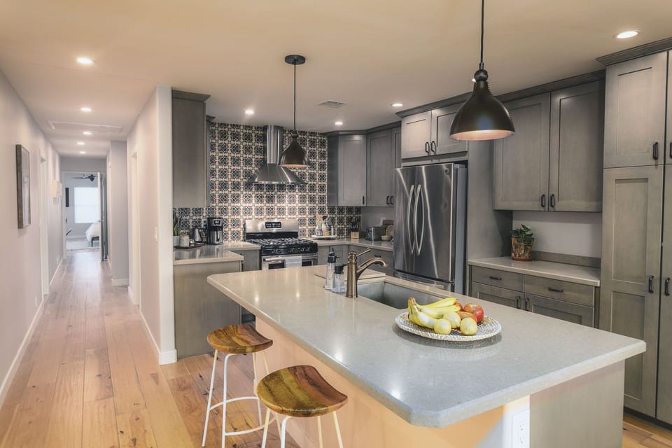 Newly remodeled kitchen.