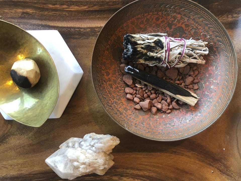 Sage and palo santo.