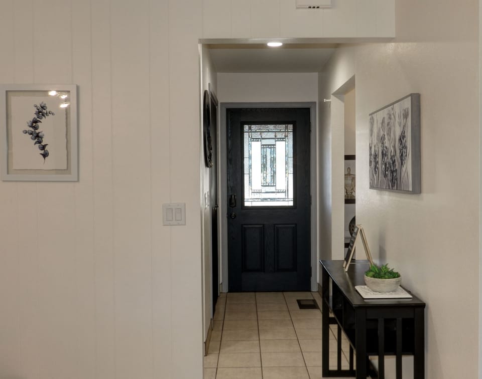 Hallway at house entrance door.