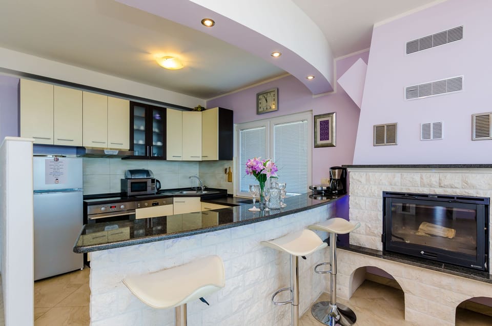 Villa (Three Bedroom Apartment with Terrace ) | Private kitchen | Fridge