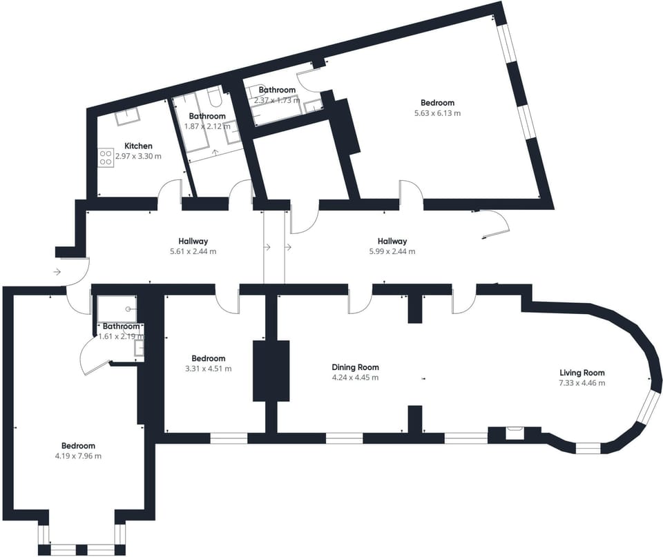 Regency Mansions Apartment, Redcar - Host & Stay