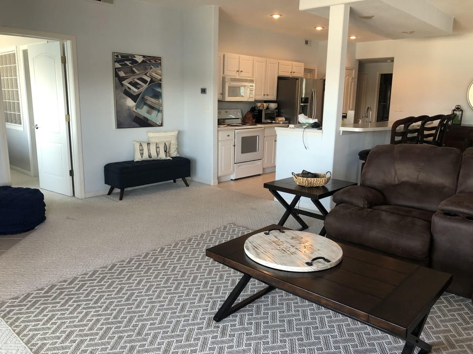Lounge area with electronic recliners
