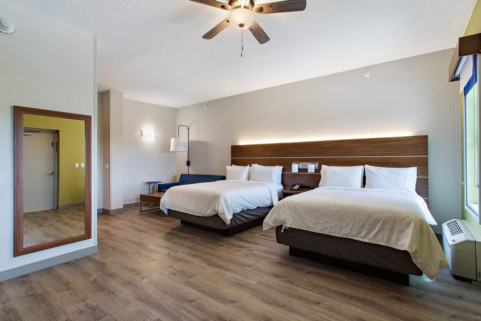 Premium bedding, pillowtop beds, in-room safe, desk