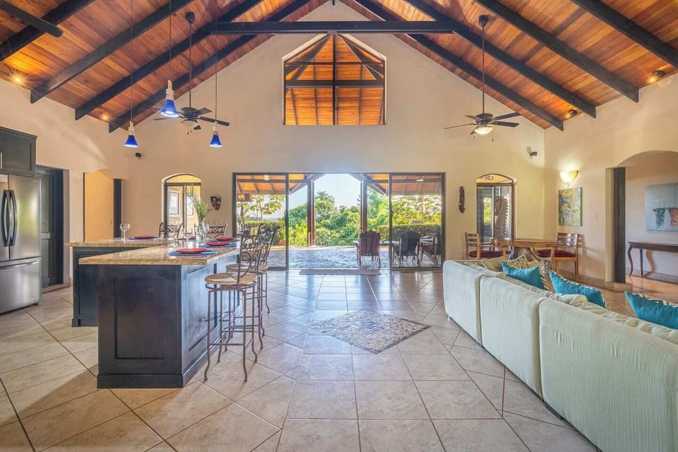 A generously sized living room, blending functionality with elegant design.