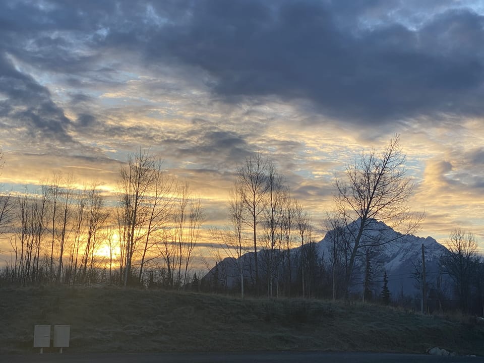 Sunrise from front door