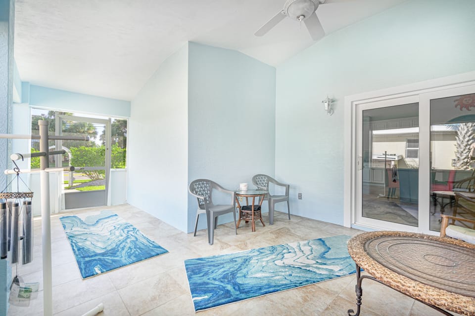 Relax in the shade while overlooking the pool