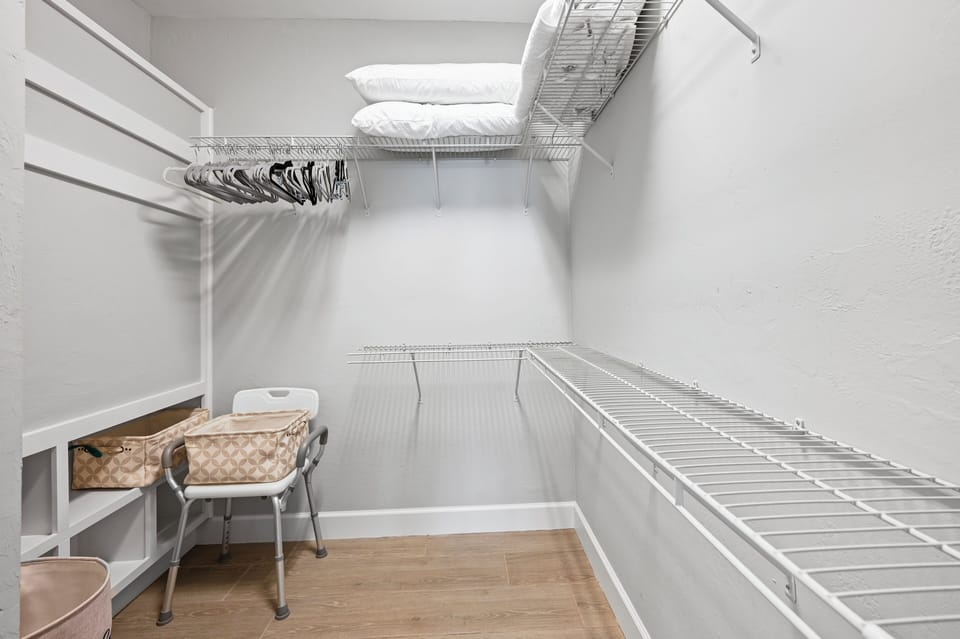 Primary walk-in closet