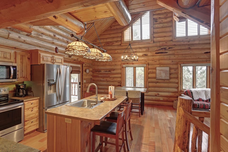 open concept living so the whole family can spend time together