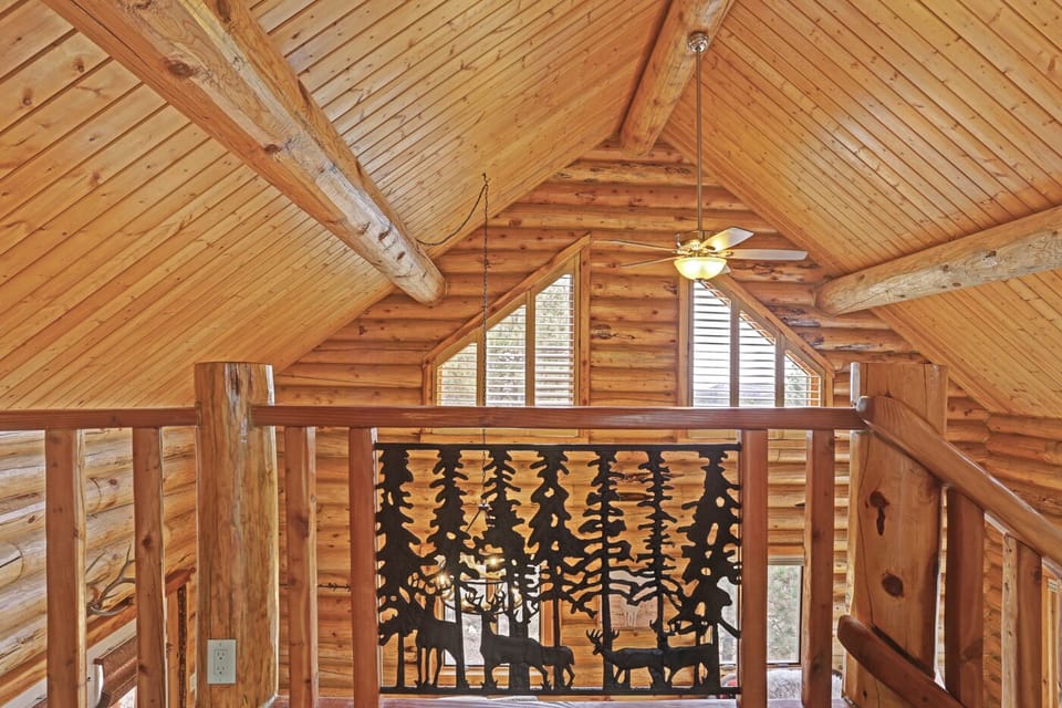 hand made railing with custom iron work