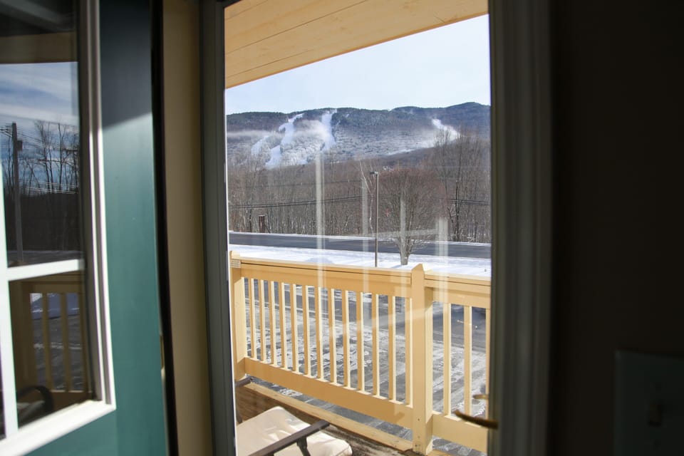 2nd bedroom walkout to private balcony with beautiful mountainview