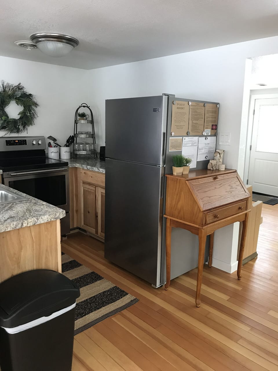 Kitchen & Work Space for those who work remotely.
