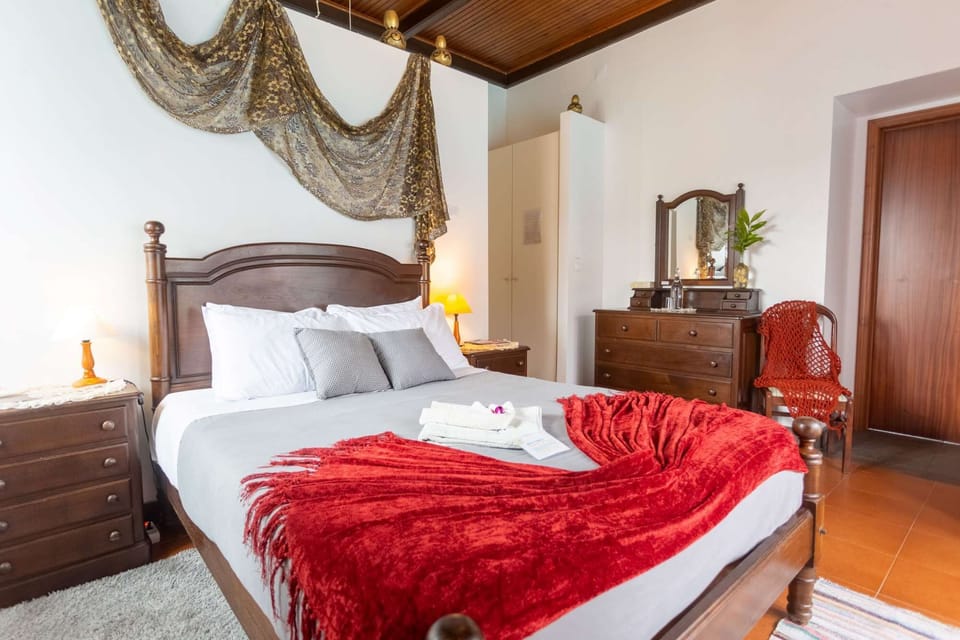 Classic bedroom on ground floor with beautiful views over the pool.