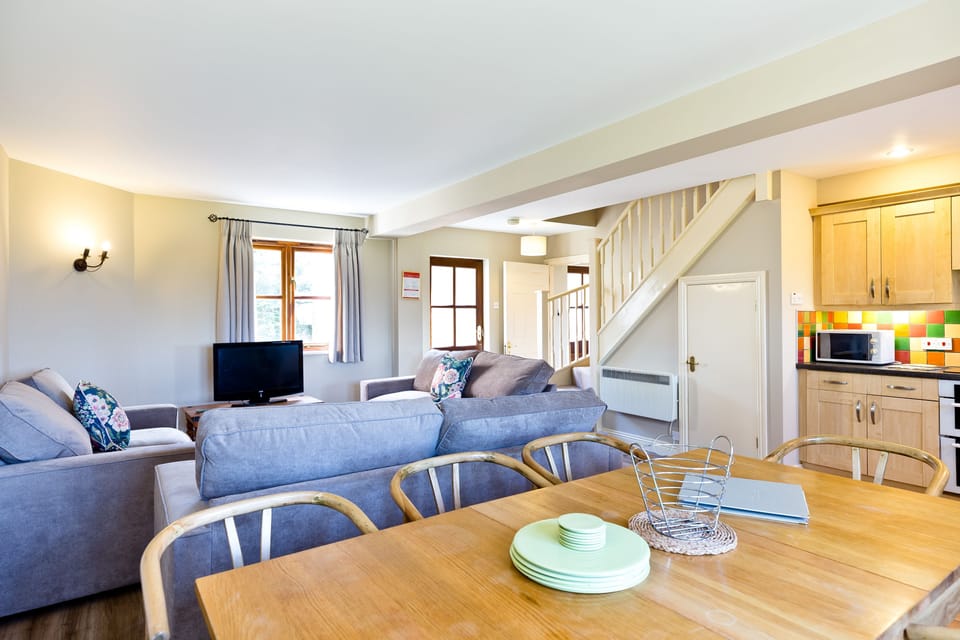 Kitchen, Dining, Living Area