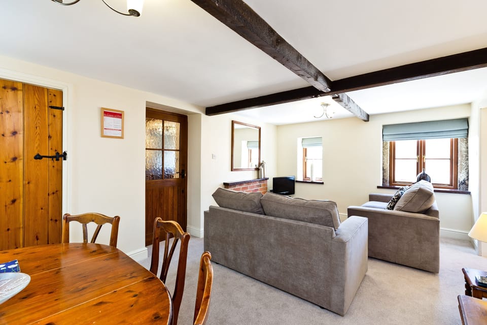 Dining, living area