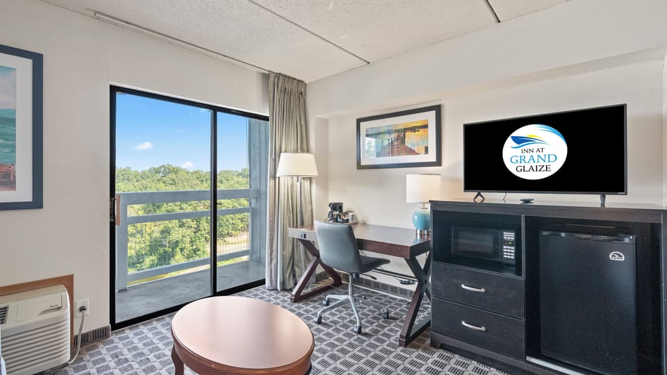 Standard Room, 1 King Bed, Lake View | In-room safe, desk, laptop workspace, iron/ironing board